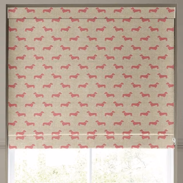 Emily Bond Peggy Made to Measure Blackout Roman Blind in Raspberry Pink