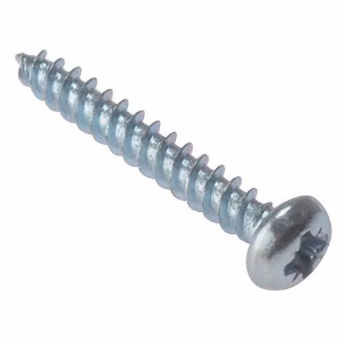 ForgeFix Galvanised Chipboard Screws, Silver, 200 Pack