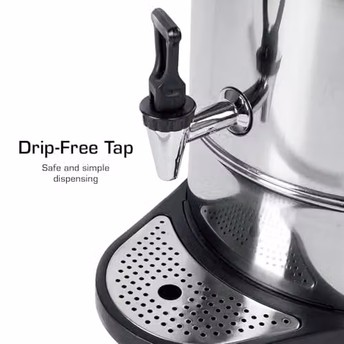Swan 8 Litre Silver Stainless Steel Commercial Catering Tea Urn and Water Boiler – 4