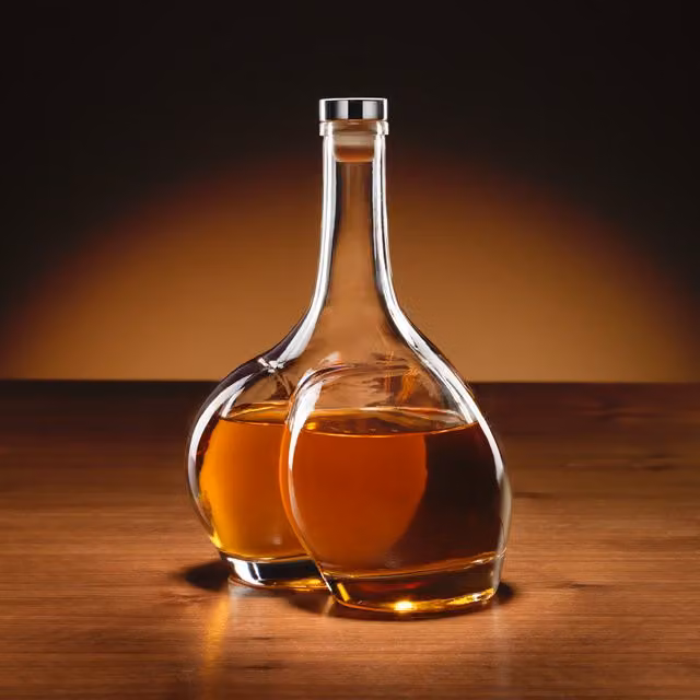Connoisseur Creations Transparent Glass Decanter with Stopper, 0.75 l