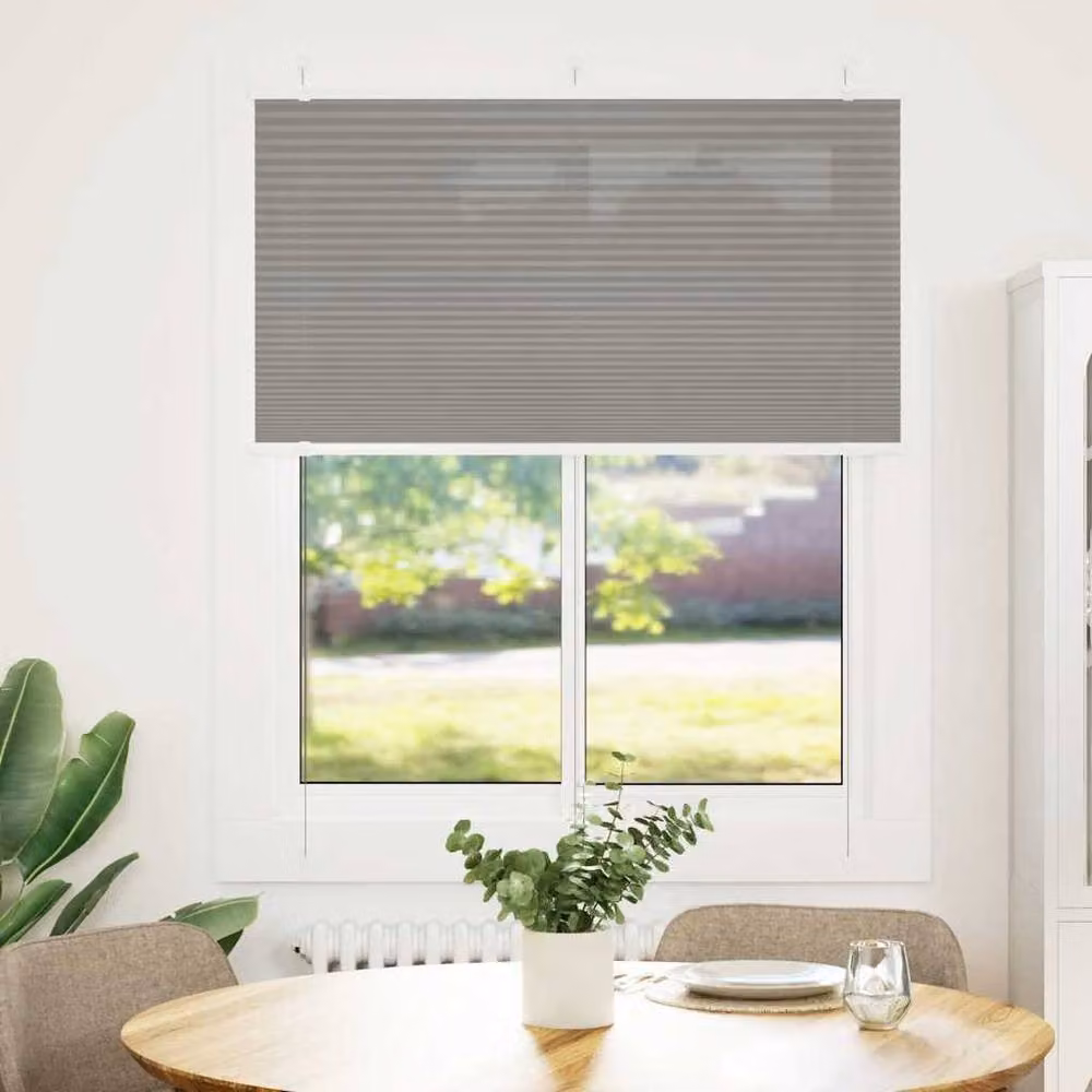 Berkfield Home Single Pleat Corded Blind in Anthracite, W: 110 cm, H: 100 cm – 2
