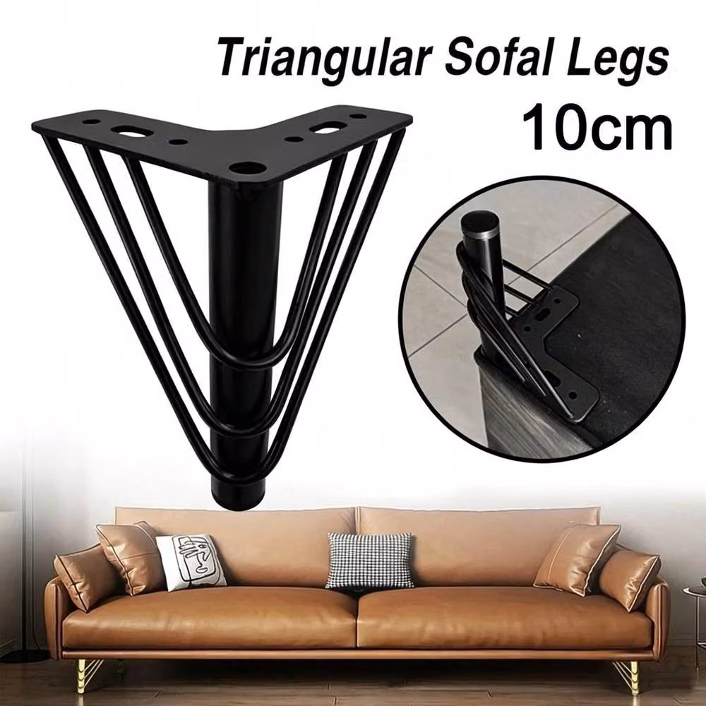 EONLION Set of 4 Heavy Duty Metal Table Legs, Black – 3
