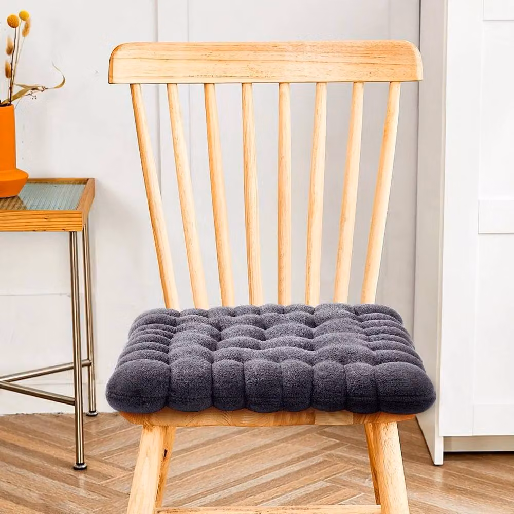 Kelvenix Milk Velvet Cookies Grey Cotton Corduroy Seat Cushion Mat, W: 100 cm, D: 190 cm, H: 7 cm – 3