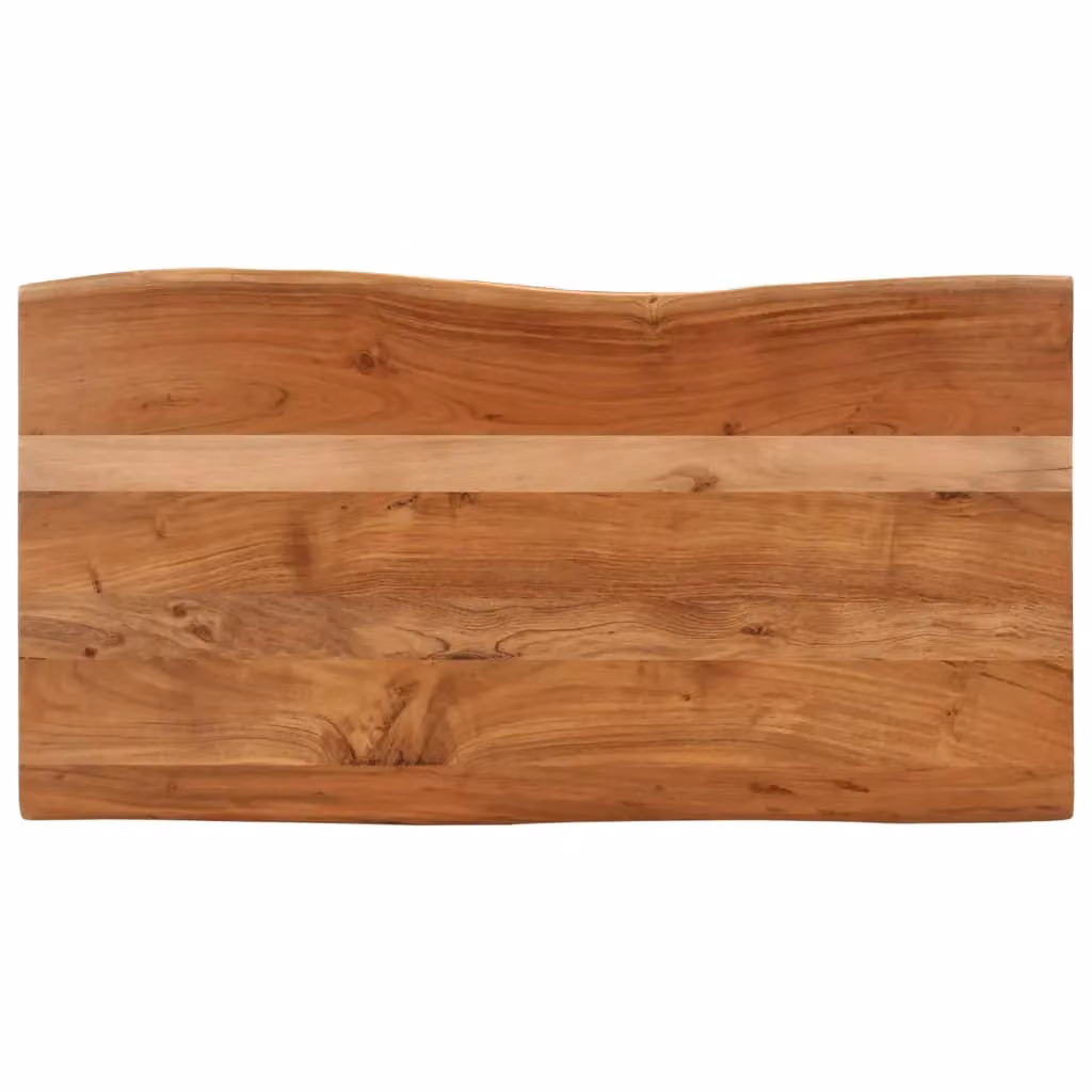 Berkfield Home Rustic Acacia Wood Coffee Table in Brown, W/D/H: 110 x 55 x 40 cm – 3