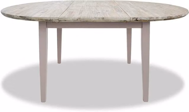 Florence Round Extending Dining Table in Truffle Wood Finish, W/D/H: 115 x 115 x 76 cm (Extends to 160 cm)