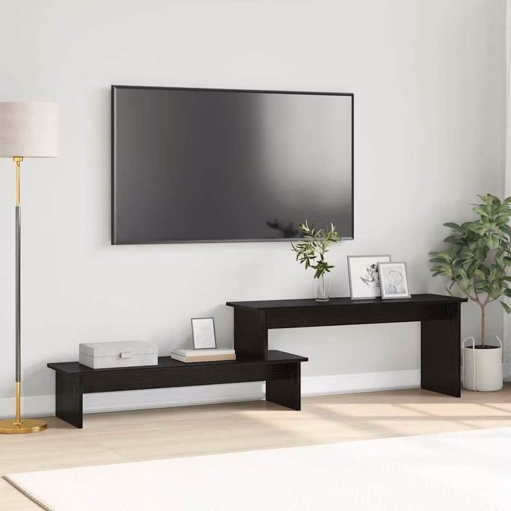 Berkfield Home Modern Black Oak TV Cabinet, W/D/H: 180 x 43 x 30 cm – 2