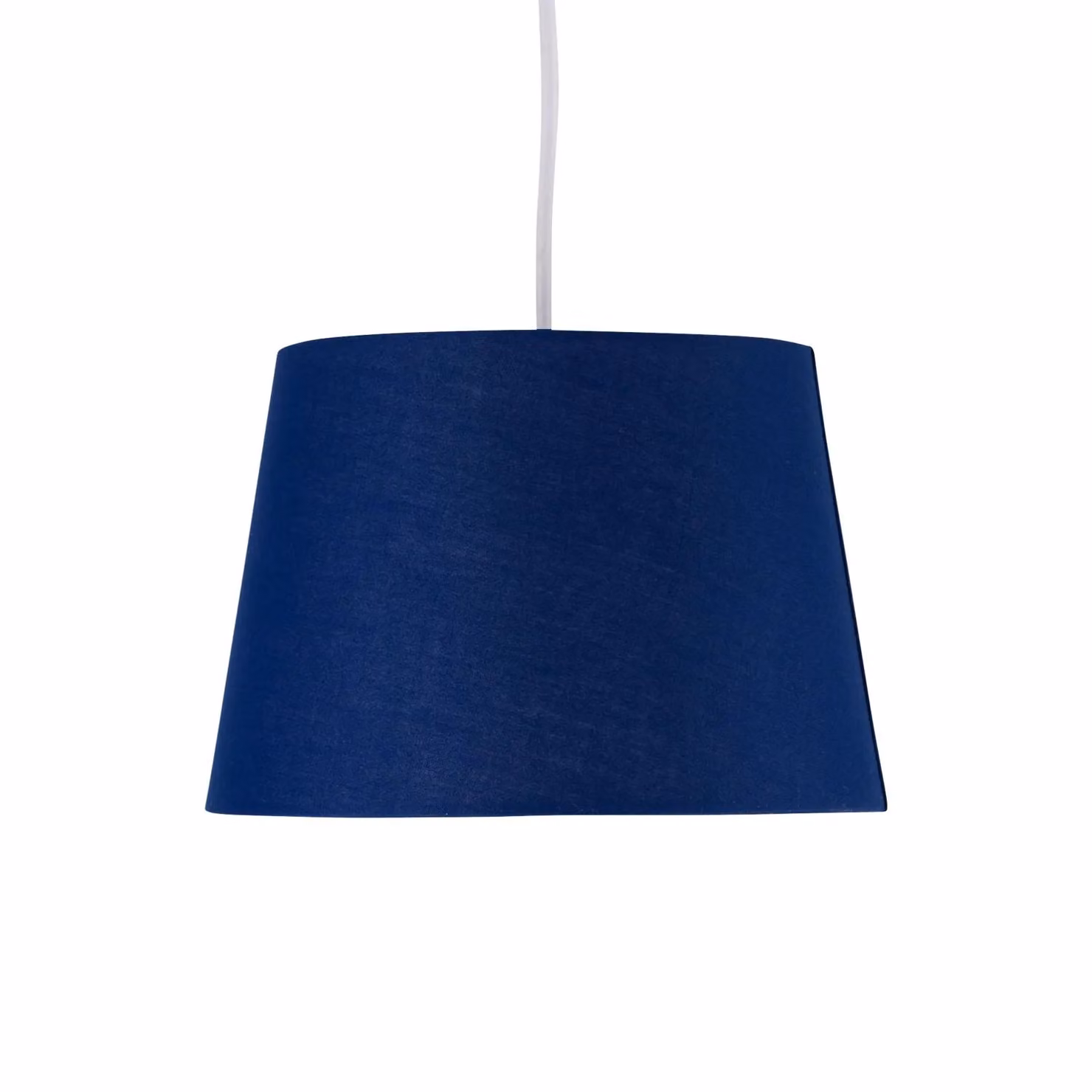 First Choice Lighting Blue Cotton Tapered Cylinder Pendant Lamp Shade – 2