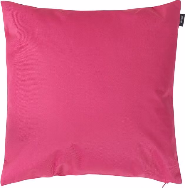 ICON Plain Pink Square Indoor and Outdoor Cushion with Hollow Fibre Filling