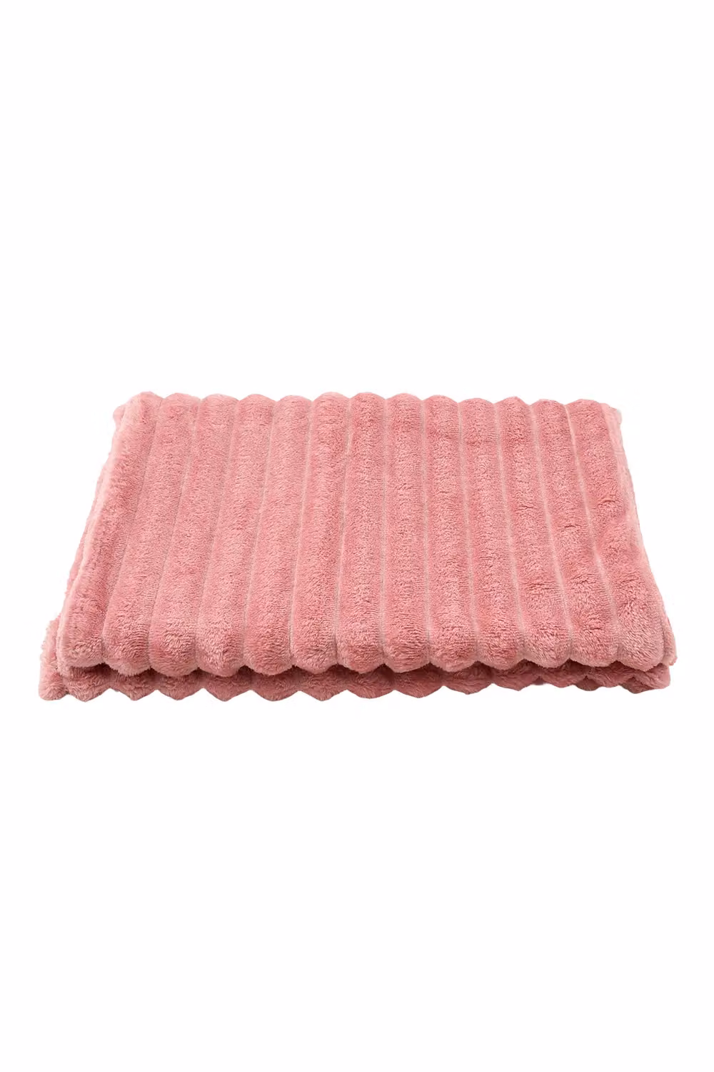 Living and Home Reversible Fluffy Striped Throw Blanket in Pink – 3