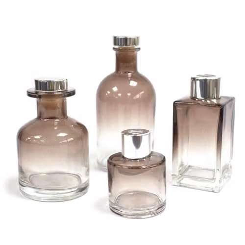 Ancient Wisdom Round Antique Reed Diffuser Bottle, 250 ml, Anthracite and Brown