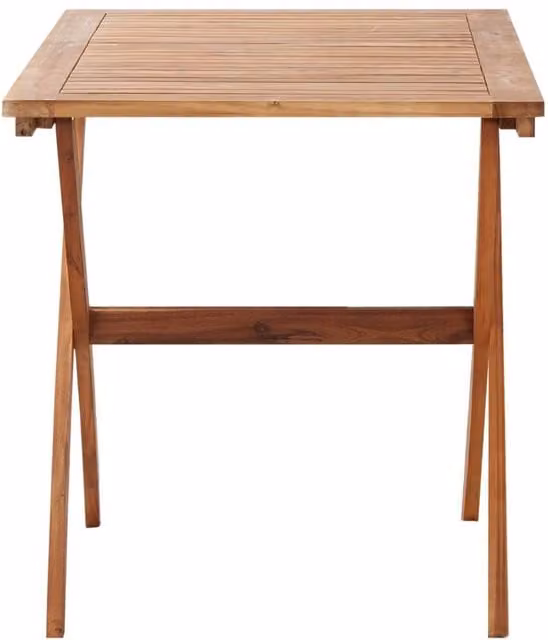 Berkfield Brown Solid Acacia Wood Rectangular Garden Table W/D/H: 110 x 67 x 74 cm