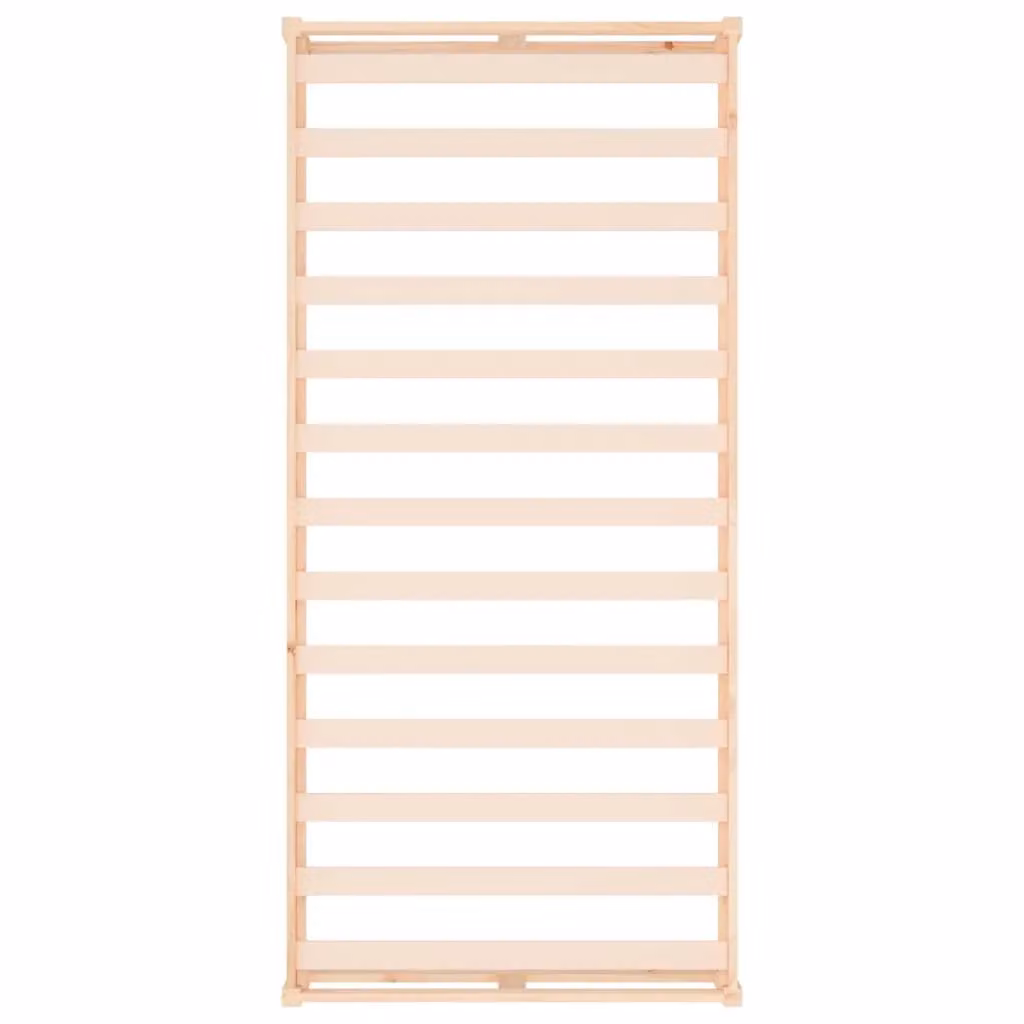 Berkfield Home Modern Solid Pine Wood Bed Frame, Brown, W/D/H: 90 x 200 cm
