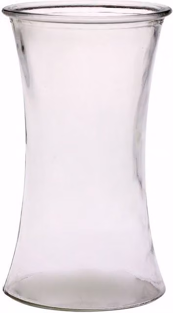 Kingsbury Gifts Floraline Glass Vase in Transparent Beige