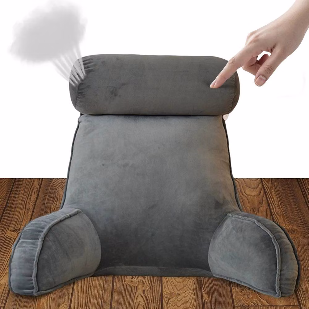 Havendro Contoured Wedge Backrest and Arm Support Pillow in Light Grey – 3