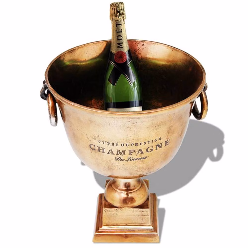 Berkfield Home Trophy Cup Champagne Cooler in Copper Brown – 2