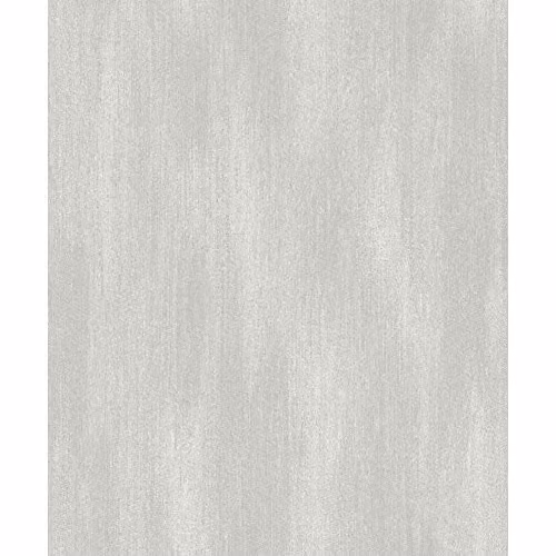 GranDeco Plain Silver Washable Vinyl Wallpaper Roll