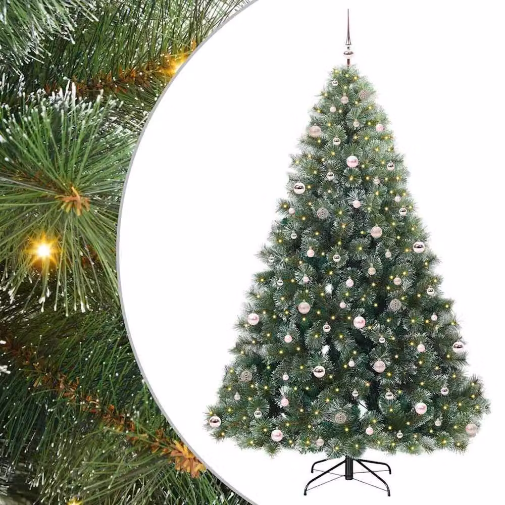 Berkfield Home Artificial Green Christmas Tree with 300 LEDs, Height: 240 cm – 2