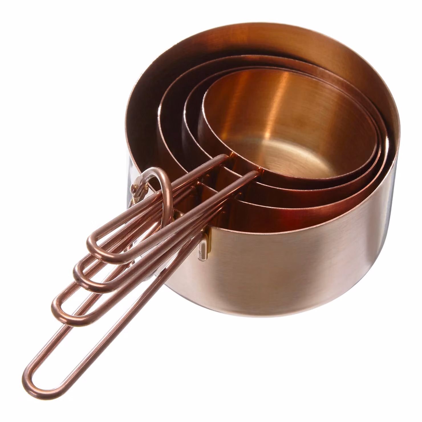 Premier Housewares Alchemist Nesting Metal Measuring Cups in Rose Gold and Bronze – 3