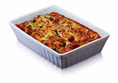 KitchenCraft White Stoneware Lasagne Baking Dish, 30 cm – 1
