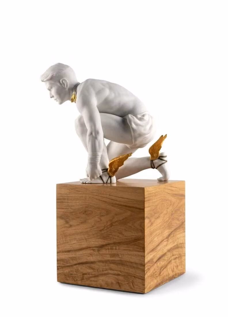 Lladró Hermes White Porcelain Sculpture