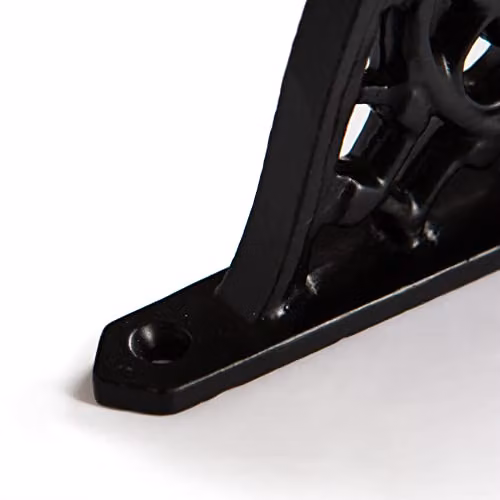 Hammer and Tongs Honeycomb Iron Wall Mounted Shelf Bracket, Matt Black – 2
