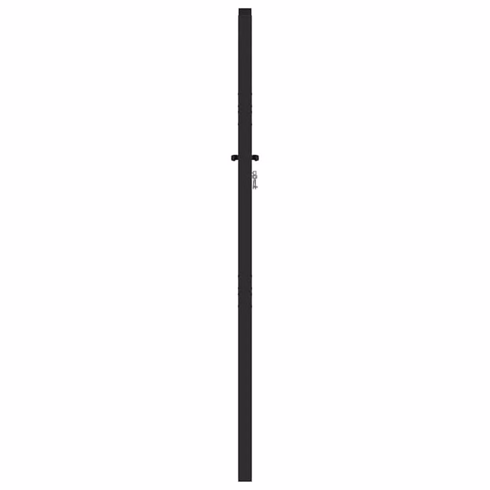 Berkfield Home Lockable Single Garden Gate in Black Aluminium, W: 100 cm, H: 150 cm – 3