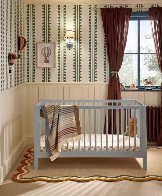 Mamas & Papas Arbor Cotbed in Blue