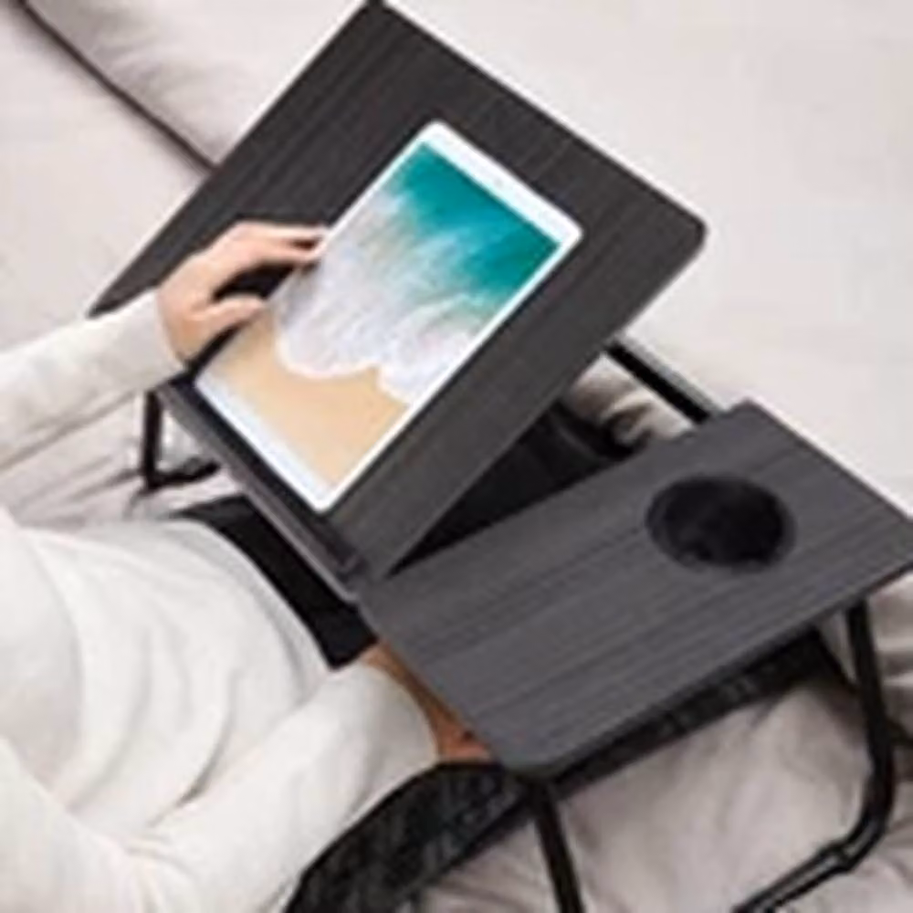 EONLION Black Folding Laptop Bed Table and Portable Computer Lap Desk – 3
