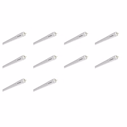 SYLVANIA Toledo Superia T8 UNI LED Tube Light, Pack of 10, 6500K Daylight, 3600 Lumens, G13 Base