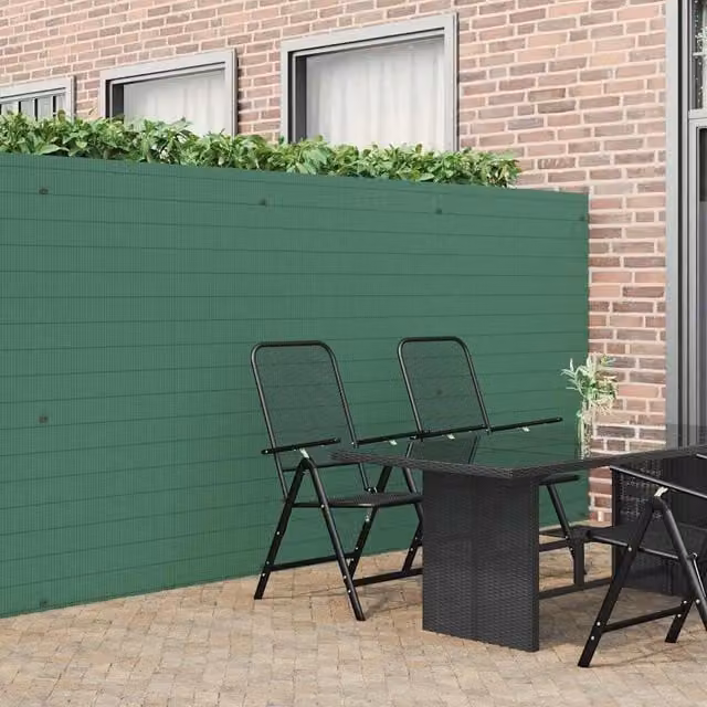 Berkfield Home Double-Sided Green PVC Garden Fence Mat, H: 180 cm, W: 500 cm – 1