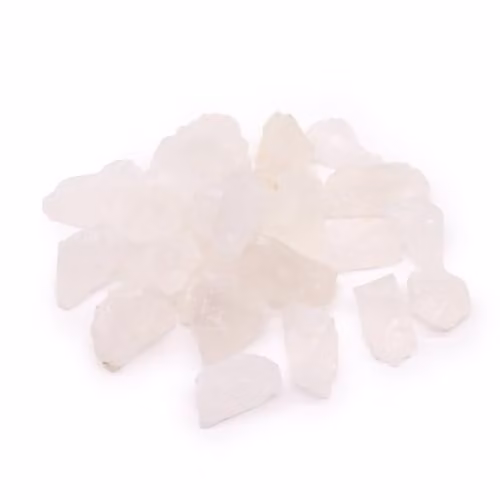 KDMD Organic White Rock Quartz Raw Crystals, 500 g