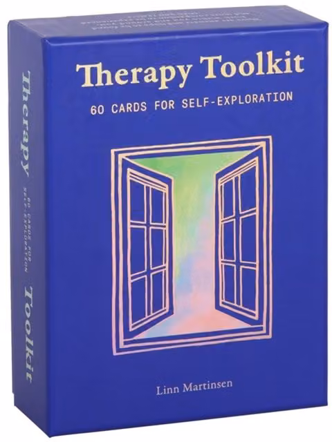 KDMK Therapy Toolkit Cards for Self Exploration and Reflection, Blue