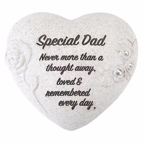 VFM e-Store Memorial Flower Pot Ornament, Grey, W: 16 cm, D: 14 cm, H: 14 cm