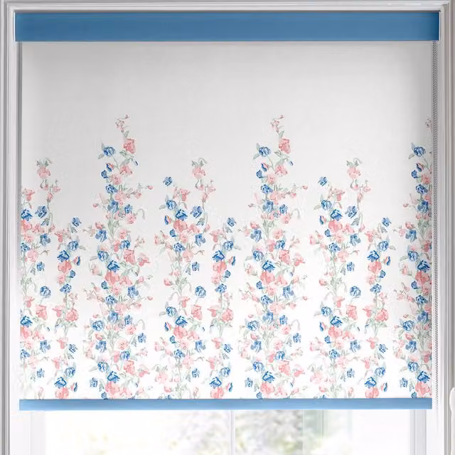 Laura Ashley Charlotte Pink Floral Made to Measure Blackout Roller Blind