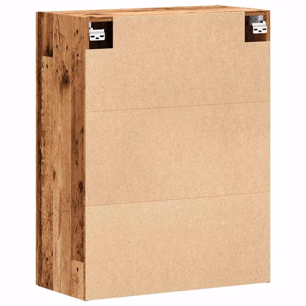 Berkfield Home Wall Mounted Rustic Cabinet in Old Wood Brown, W: 69.5 cm, D: 34 cm, H: 90 cm – 4