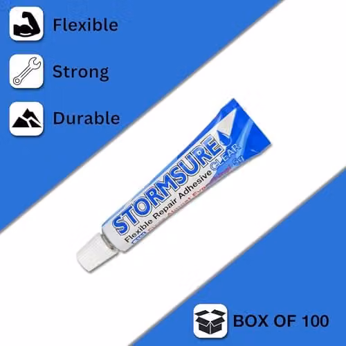 Stormsure Flexible Polyurethane Repair Adhesive, Transparent, 100 x 5 g – 3