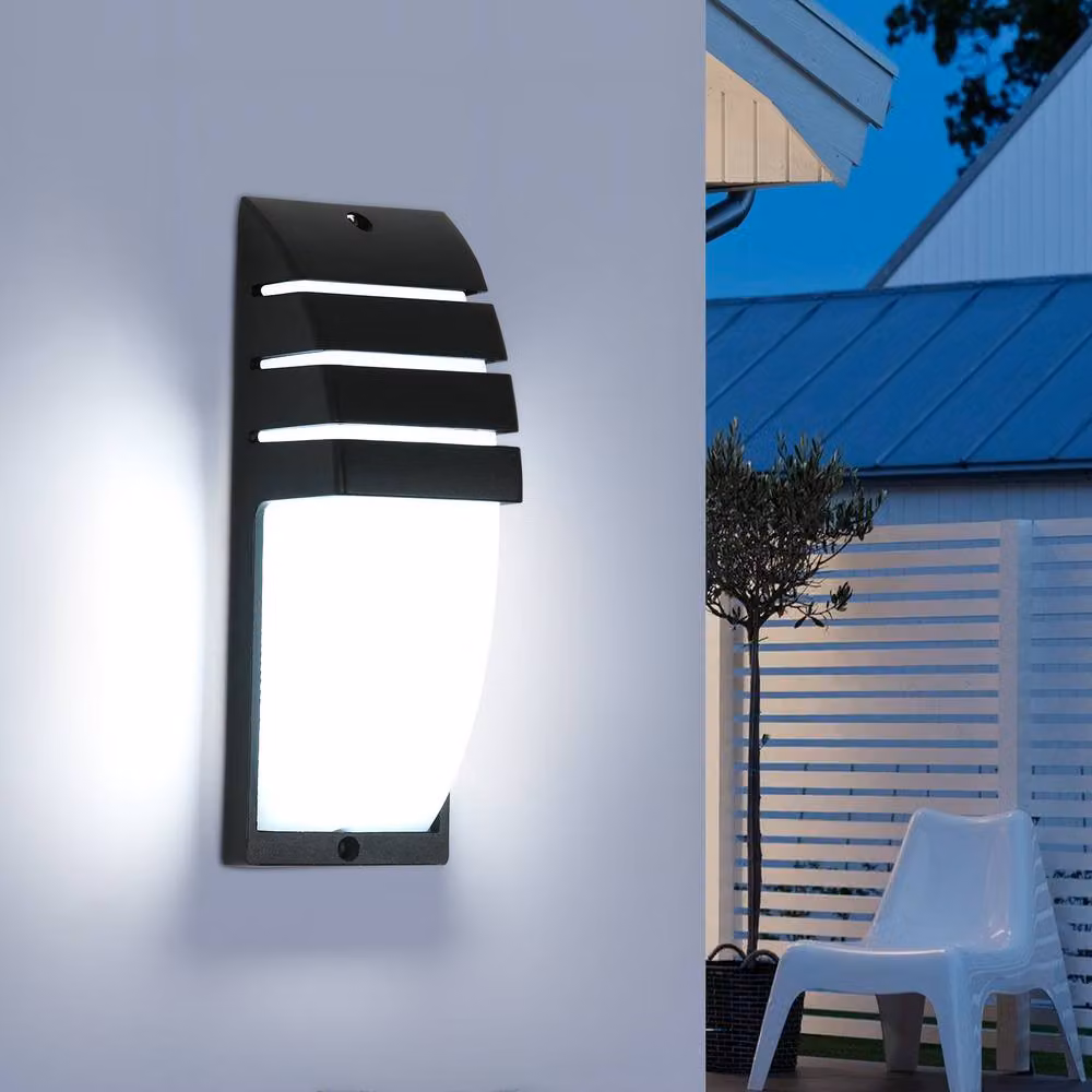 Pheashine 2-Pack LED Outdoor Wall Lights, 12W 6500K Cool White, Black Aluminium Up and Down Exterior Fixtures – 2
