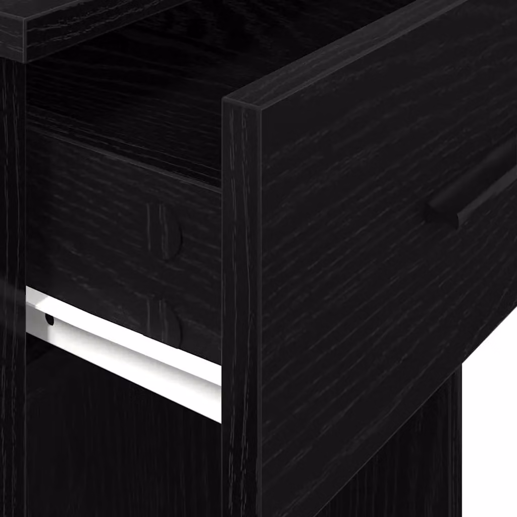 Berkfield Home Computer Tower Stand with Drawer, Black, W/D/H: 35 x 45 x 77 cm – 5