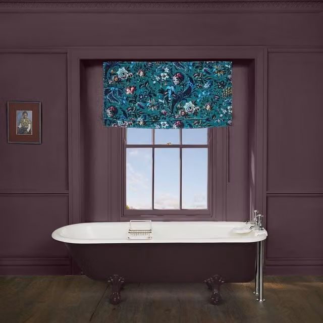 House of Hackney FLORIKA Opaque Velvet Blind in Petrol