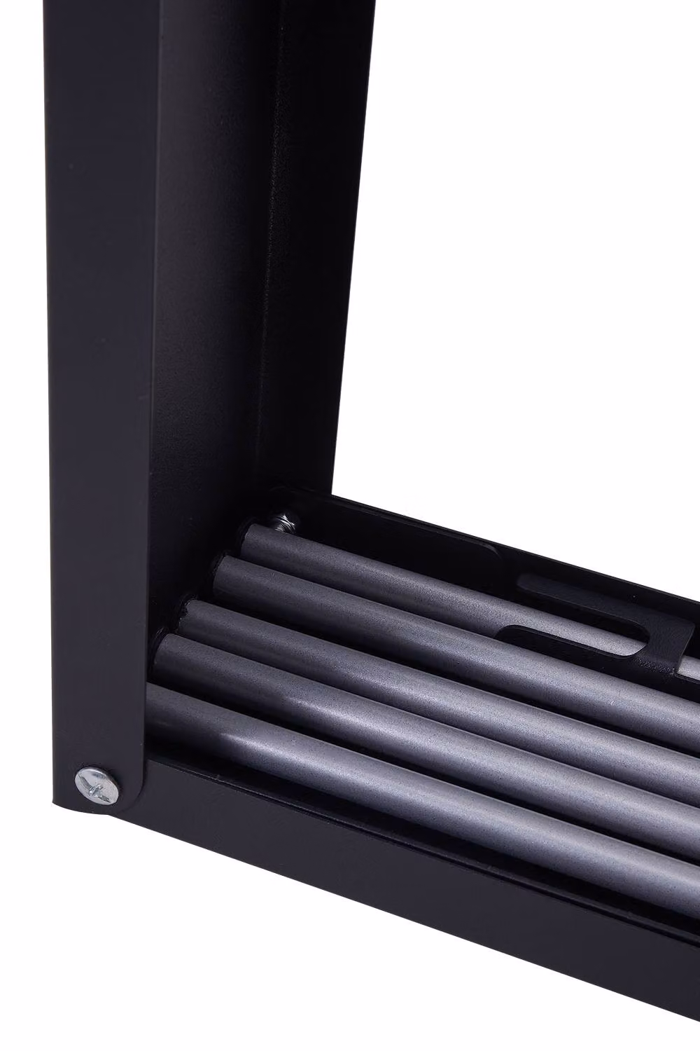 Garden Sanctuary Foldable Wall Mounted Towel Drying Rack in Black Aluminium and Metal – 6