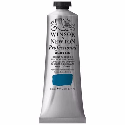 Winsor & Newton Professional Acrylic Colour, Cobalt Turquoise, 60 ml