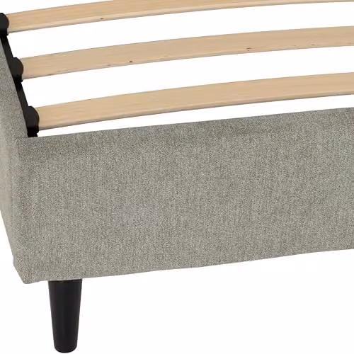 Seconique Amelia Grey Velvet Upholstered Double Bed Frame, W/D/H: 140 x 200 cm – 7