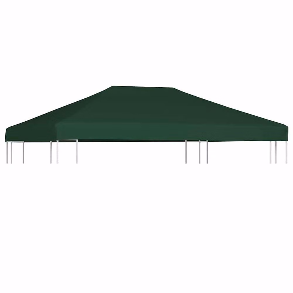 Berkfield Home Green Polyester Gazebo Top Cover 4 x 3 m – 2