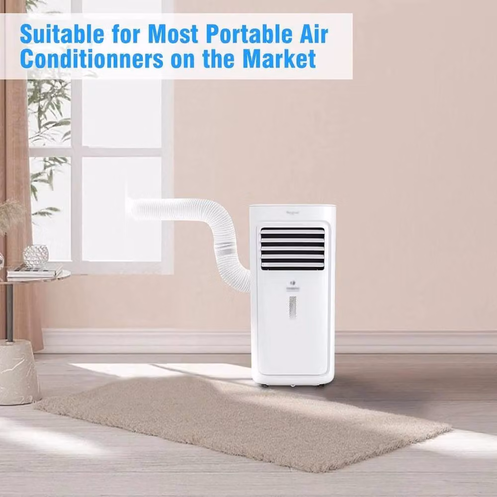 FLAVORA Portable AC Vent Hose Extension Exhaust Duct Kit, White – 2