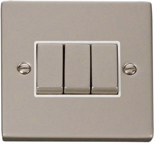 SE HOME White 2 Way Surface Mount Plastic Light Switch Plate