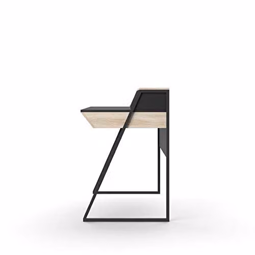 Alphason Salcombe Modern Oak Computer Desk, W/D/H: 118 x 59 x 76 cm – 2