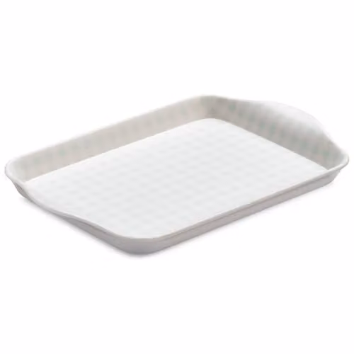 Zeal Mini Melamine Serving Tray with Handles, Green, W: 18 cm x D: 14 cm x H: 2 cm – 1