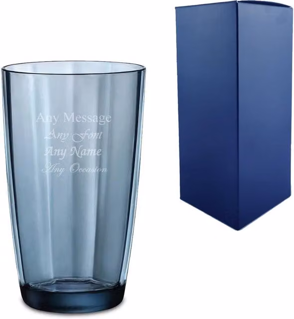 Uniqueful Personalised Blue Pulsar Hiball Glass Tumbler, 470ml – 1