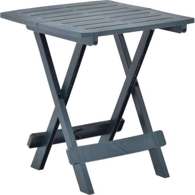 Berkfield Home Green Plastic Folding Garden Table, W/D/H: 45 x 43 x 50 cm – 1