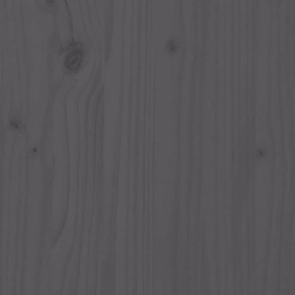 Berkfield Home Beautiful Bed Headboard in Grey Solid Pine Wood, W: 122.5 cm, D: 3 cm, H: 80.5 cm – 3